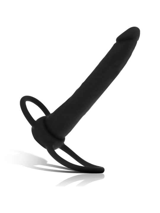 Cobi Onyx Anal Dildo mit Schwanz- und Hodenring 13 cm Silikon von Mythology Fantasy Dildo