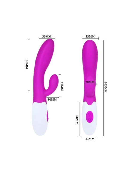 Flirtation Alvis Vibrator mit Klitoris-Stimulator von Pretty Love Flirtation