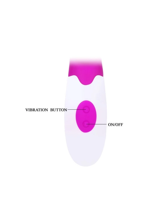 Flirtation Alvis Vibrator mit Klitoris-Stimulator von Pretty Love Flirtation