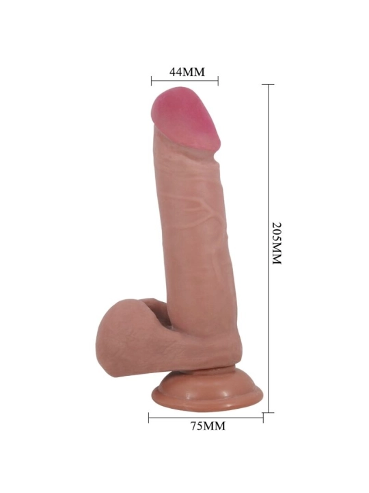 Sliding Skin Series Realistischer Dildo mit Sliding Skin Saugnapfleisch 20,5 cm von Pretty Love High Grade