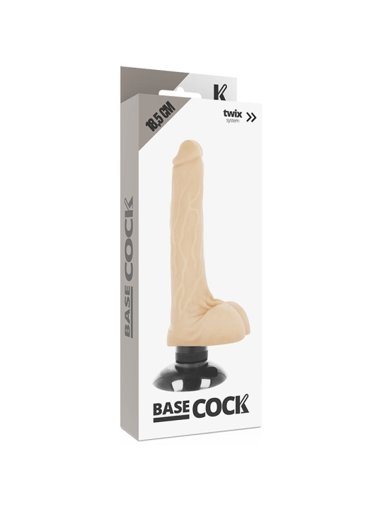 Realistischer Vibrator 2-1 Natürlich 18.5 cm -O- 4 cm von Basecock