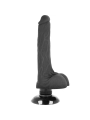 Realistischer Vibrator 2-1 Schwarz 18.5 cm -O- 4 cm von Basecock