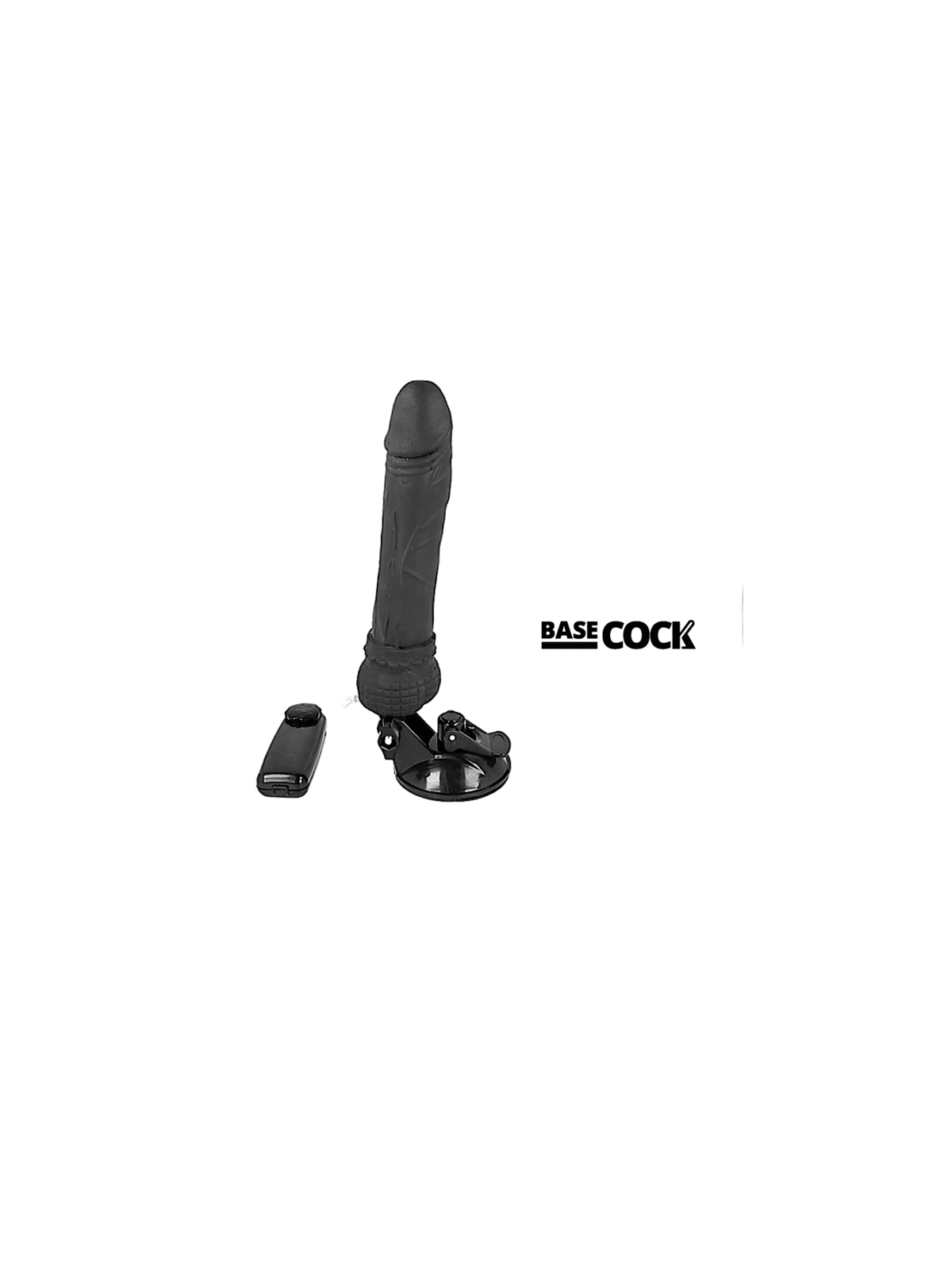 Realistischer Vibrator mit Fernbedienbares Schwarz 19.5 cm -O- 4 cm von Basecock