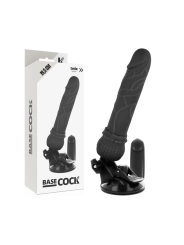 Realistischer Vibrator mit Fernbedienbares Schwarz 19.5 cm -O- 4 cm von Basecock