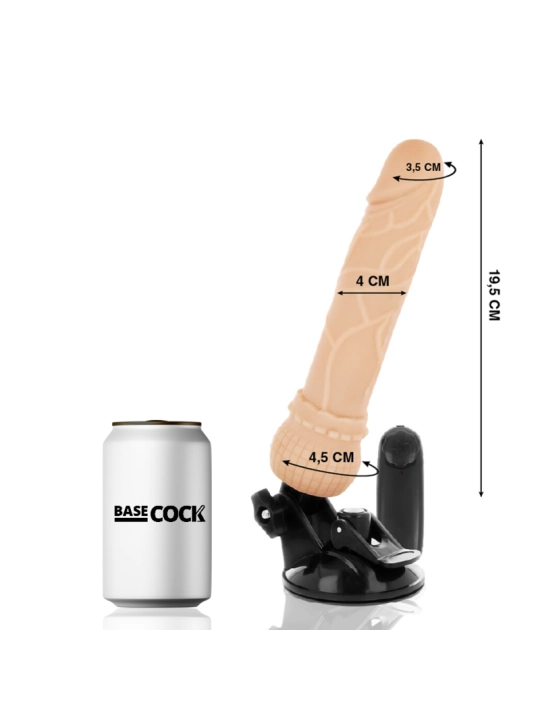 Realistischer Vibrator mit Fernbedienbares Natürlicher 19.5 cm -O- 4 cm von Basecock