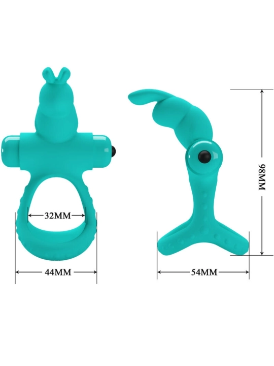 Figgy Green Rabbit Vibratorring von Pretty Love Male