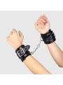 Schwarze Bondage-Handschellen Bdsm-Kollektion von Secretplay 100% Fetish