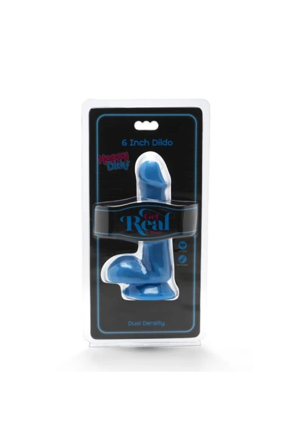 HAppsteuerungy Dicks Dildo 12 cm Bälle Blau von Get Real