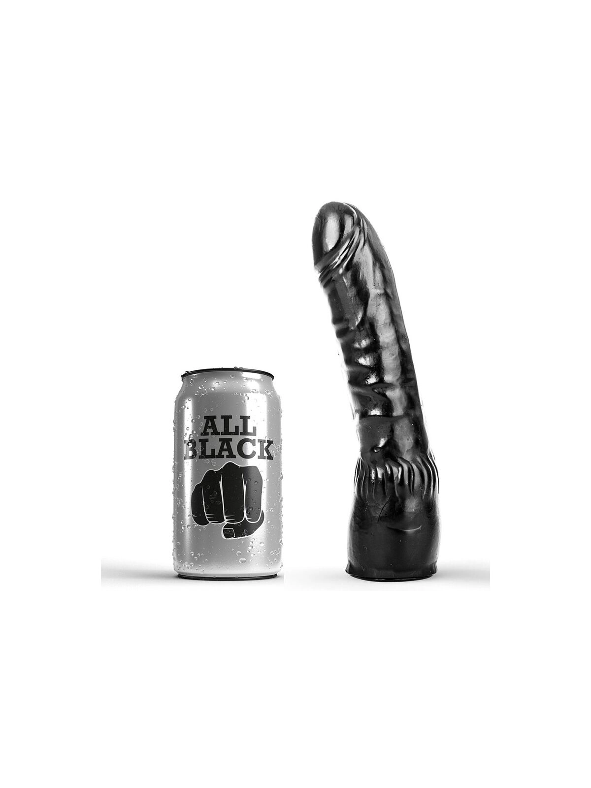 Dildo Schwarz Realistisch 20 cm von All Black