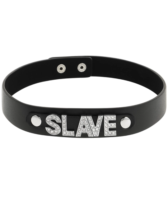 Sklaven-Halsband aus Veganem Leder von Coquette Accessories