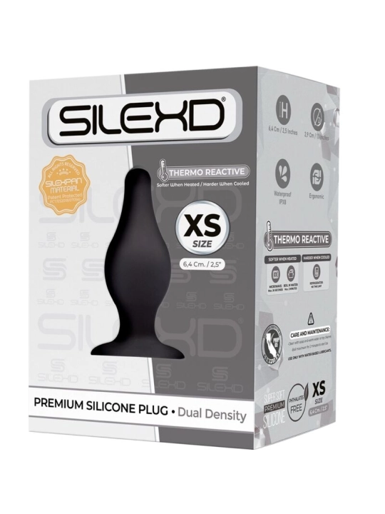 Modell 2 Analplug Premium Silexpan Silikon Premium Thermoreaktive Grösse Xs von Silexd