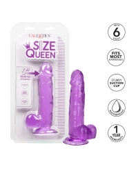 Grösse Königin-Dildo Lila 15.3 cm von Calexotics