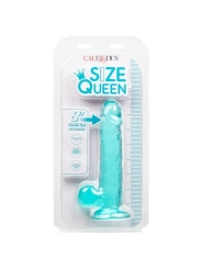 Grösse Königin-Dildo Blau 15.3 cm von Calexotics