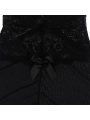 BABYDOLL-TÜLLSTOFF MIT SPITZE UND BLUMENDETAIL SCHWARZ VON SUBBLIME