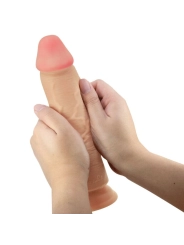 Sliding Skin Series Realistischer Dildo mit Sliding Skin Saugnapfleisch 23,4 cm von Pretty Love High Grade