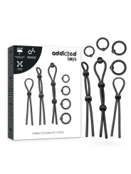 Flexibles Silikon-Cockring-Set 7-Teilig von Addicted Toys