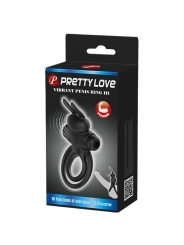 Vibrator Iii Kaninchenring für Schwarzen Penis von Pretty Love Male