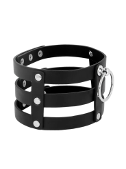 Veganes Leder-Halsband im Fetisch-Stil von Coquette Accessories