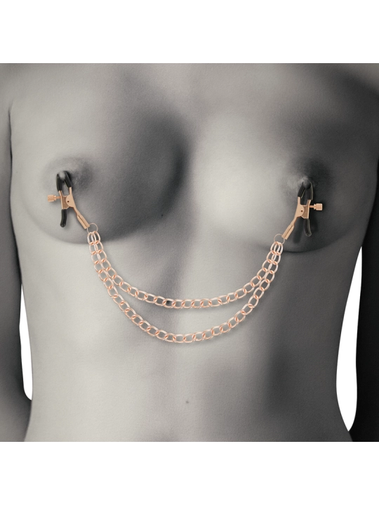 Fantasy-Nippelclips aus Metall mit Kette von Coquette Fantasy