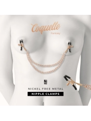 Fantasy-Nippelclips aus Metall mit Kette von Coquette Fantasy