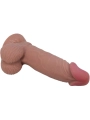 Sliding Skin Series Realistischer Dildo mit Schiebendem Braunen Beigesaugnapf 19,4 cm von Pretty Love High Grade