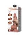 Sliding Skin Series Realistischer Dildo mit Schiebendem Braunen Beigesaugnapf 19,4 cm von Pretty Love High Grade