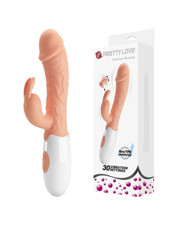 Osterhasen-Vibrator mit Stimulator von Pretty Love