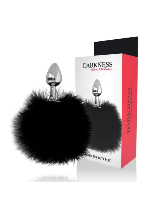 Extra Anal Buttplug mit Schwanz Schwarz 7 cm von Darkness Anal