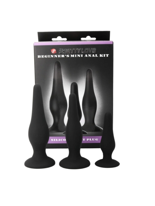 Analplugs Silikon Initiations Kit von Pretty Love