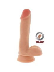 Dual Density Dildo 17 cm Eierhaut von Get Real