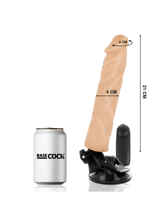 Realistischer Vibrator mit Fernbedienbares Natürlicher 21 cm -O- 4 cm von Basecock