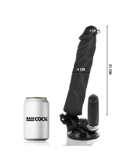 Realistischer Vibrator mit Fernbedienbares Schwarz 21 cm -O- 4 cm von Basecock