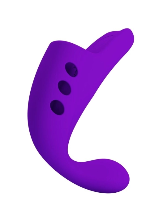 Gorgon Purple Wiederaufladbarer Fingervibrator von Pretty Love Smart