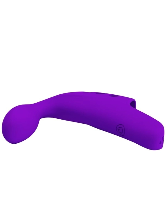 Gorgon Purple Wiederaufladbarer Fingervibrator von Pretty Love Smart