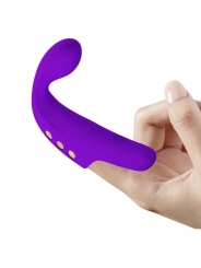 Gorgon Purple Wiederaufladbarer Fingervibrator von Pretty Love Smart