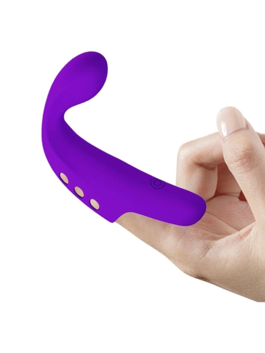 Gorgon Purple Wiederaufladbarer Fingervibrator von Pretty Love Smart