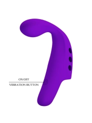 Gorgon Purple Wiederaufladbarer Fingervibrator von Pretty Love Smart