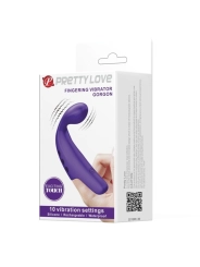 Gorgon Purple Wiederaufladbarer Fingervibrator von Pretty Love Smart