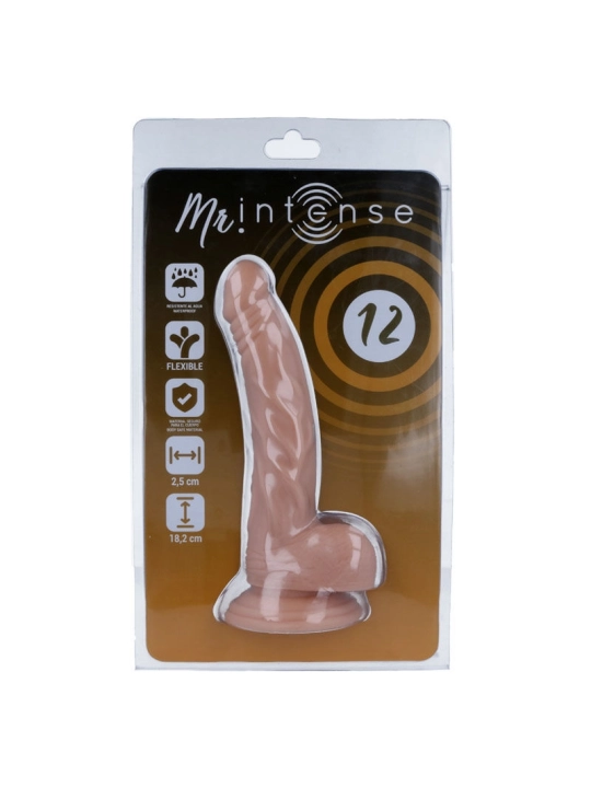 Mr 12 Realistischer Dildo 18.2 cm -O- 2.5 cm von Mr. Intense