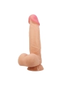 Sliding Skin Series Realistischer Dildo mit Gleitendem Beige-Saugnap 21,8 cm von Pretty Love High Grade