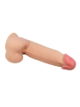 Sliding Skin Series Realistischer Dildo mit Gleitendem Beige-Saugnap 21,8 cm von Pretty Love High Grade