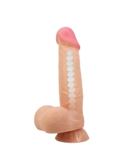 Sliding Skin Series Realistischer Dildo mit Gleitendem Beige-Saugnap 21,8 cm von Pretty Love High Grade