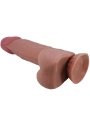 Sliding Skin Series Realistischer Dildo mit Gleitendem Braunen Beige-Saugnap 21,8 cm von Pretty Love High Grade