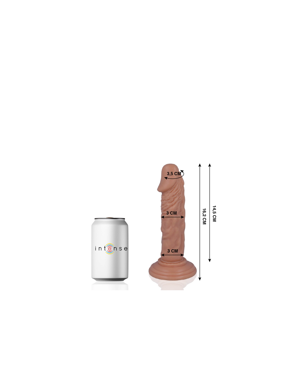 Mr 3 Realistischer Dildo 16.2 cm -O- 3 cm von Mr. Intense