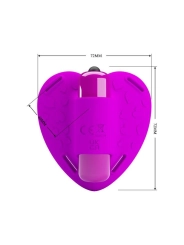 Heartbeat Clitoris Massager 10 Vibrationsmodi Lila von Pretty Love Flirtation