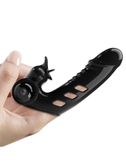 Corbin Schwarze Vibrator-Fingerabdeckung von Pretty Love Male