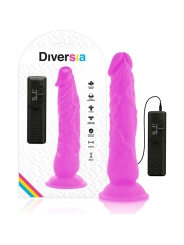 Flexibler Vibrierender Dildo Lila 21 cm -O- 4.9 cm von Diversia