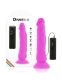 Flexibler Vibrierender Dildo Lila 21 cm -O- 4.9 cm von Diversia