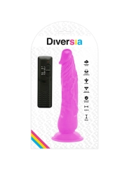 Flexibler Vibrierender Dildo Lila 21 cm -O- 4.9 cm von Diversia