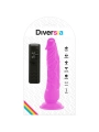 Flexibler Vibrierender Dildo Lila 21 cm -O- 4.9 cm von Diversia